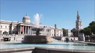 London walk: Trafalgar Square to Buckingham Palace along the Mall in heatwave London 20-minute walk