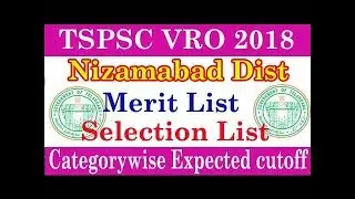 NIZAMABAD VRO cutoff  ||  telangana VRO cutoff TSPSC || mitramaa