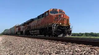 Fast moving Manifest train!! BNSF Transcon: Emporia sub..07/23/2022