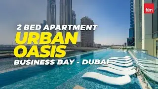 Amazing 2 Bed Apartment in Urban Oasis, Business Bay - Dubai