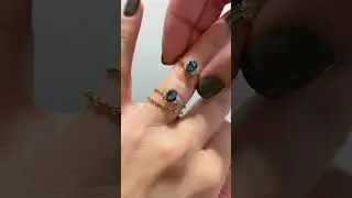 1ct Teal Sapphire Stargaze and Snowdrift Comparison by Melanie Casey Fine Jewelry