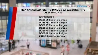 Cancelled Flights sa Mactan-Cebu International Airport | Balitang Bisdak
