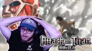 EREN VS THE COLOSSAL TITAN! Attack On Titan 1x4 Reaction!