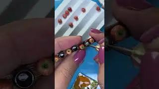 The real process of creating miniature candles from air dry clay