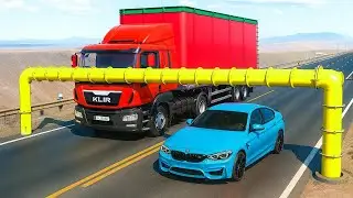 Cars vs Low Pipes #2 🏎️💥 Challenge BeamNG Drive!