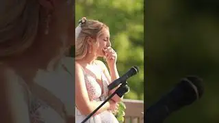 Bride cries during her grooms vows! #shorts