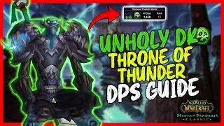 The Unholy DK Throne of Thunder DPS Guide | MoP Classic