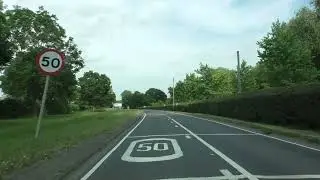 Driving On The A44 & A422 From Spetchley To Flyford Flavell, Worcestershire, England 23rd June 2021