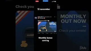 Stake novemner monthly bonus coming this 13 november #shortvideos #viral
