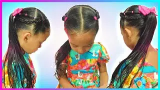 Penteado infantil simples e fácil | rabo de cavalo