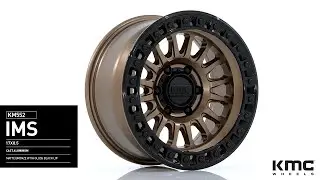 KMC IMS KM552 - 17X8.5 - MATTE BRONZE WITH GLOSS BLACK LIP