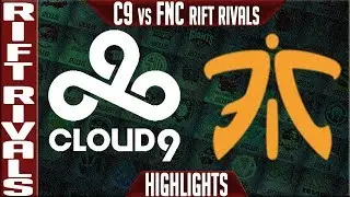 C9 vs FNC Highlights | Rift Rivals 2019 Day 1 NA vs EU | Cloud9 vs Fnatic