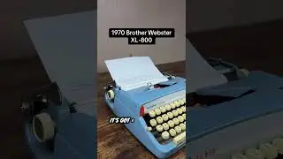 Как пользоваться всеми функциями винтажной портативной пишущей машинки Brother XL-800 1970 года в...
