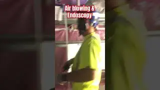 Air Blowing & Endoscopy inspection #blowing #pipecleanining ##precommissioning #dryair #gn2