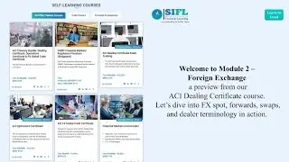 Welcome to Module 2 &ndash; Foreign Exchange (ACI Dealing Certificate)