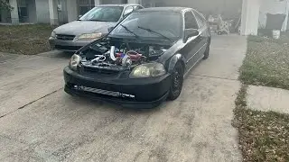 Introducing my boosted f22b swapped ek coupe!!