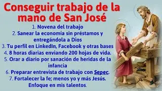 Conseguir trabajo de la mano de San José:  7 estrategias para encontrar trabajo