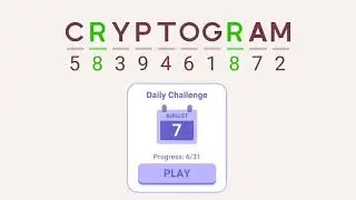 Cryptogram Daily Challenge August 7 2024 - 'Welcome to Rio' Answers