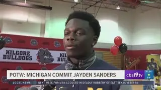 CBS19 PLAYER OF THE WEEK: Kilgore senior Jayden Sanders commits to Michigan