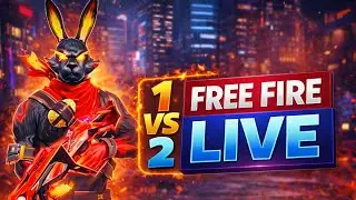 Free Fire clash squad Custom room 🤬 gameplay | 1vs 2 live 🔥 #custom  | #freefire  #fflive