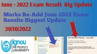 june-2022 Exam Results Big Update||IGNOU Update||@thatwasopenstudy2717