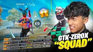 @gtk111ff @ZeroxFF got shocked on live😱🔥| Destroying V badge YouTubers | Raushan Gamer
