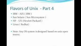 Unix Tutorial Part 4,Flavours of Unix