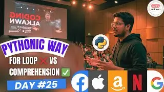 28 Python Comprehension Hindi | Why FAANG Developers Use It | List, Set & Dictionary Comprehension