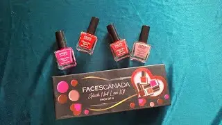 FACES CANADA Splash Nail love Kit &hearts;️😍/ Nail paint Combo 💅🏻