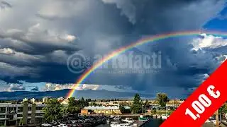 Rainbow Over the City &ndash; HD Uplifting Weather Stock Video