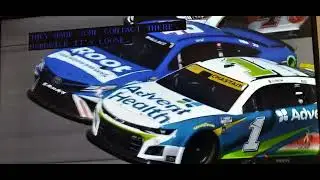 NASCAR CUP SERIES KEVIN HARVICK GETS LOSES AND HIT THE WALL HOLLYWOOD CASINO 400