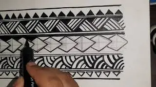 Trendy tattoo idea || Maori polynesian tattoo band || Tattoo tutorial #BTS #tattoo_art
