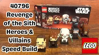 LEGO Star Wars 49796 Brickheadz Revenge of the Sith Heroes and Villains Time-lapse Speed Build