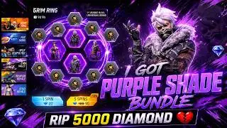 PURPLE SHADE BUNDLE RING EVENT FREEFIRE | GRIM RING SPIN | FF NEW EVENT