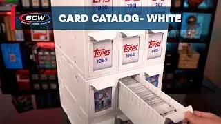 White 6 Drawer Card Catalog