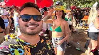 2025 Carnival Bloco Party at Leme Rio De Janeiro Brazil 🇧🇷