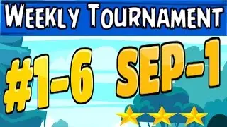 Angry Birds Friends-Weekly Tournament Sep-1 All Levels {1 To 6} High Score Strategy
