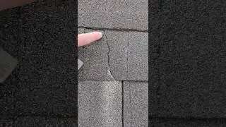 Roof shingles cracking and exposed nails. Battle Creek Michigan #roofrepair #roofmaintenance