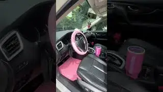 Transform Your Ride with Pink Car Accessories #pinkcarmats