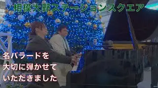 【相模大野】名バラードをクリスマスツリーの下で弾いてみました【いのちの歌】【You Raise Me Up】