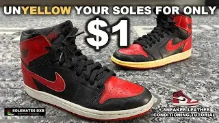 $1 SECRET SAUCE to Whiten your Soles! Plus Leather Conditioning Tutorial- SOLEMATES DXB
