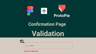 Confirmation Page Prototype with @ProtoPie  @Figma