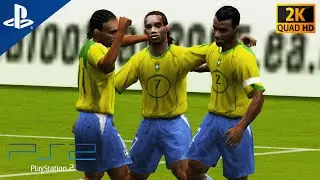 FIFA Football 2005 (BRAZIL vs. FRANCE) - PS2 [HD] Gameplay
