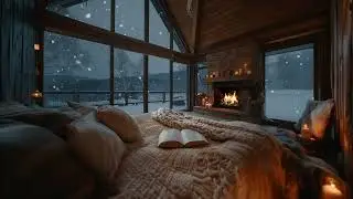 Cozy Fire And Wind Sounds For Deep Sleep And Winter Cabin Atmosphere