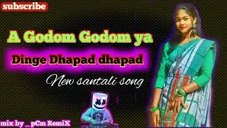 A Godom || Dinge Dhapad Dhapad || new latest santali song || mix by #pcm_remix  2025