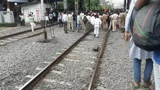 मराठा आरक्षण आंदोलन: 25 07 2018 At jogeshwari station