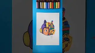 Cartoon Face vs Imagination World | Half Drawing Magic