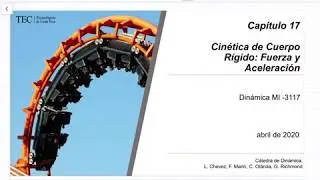 Cinética Plana de Cuerpo Rígido. Fuerza y Aceleración