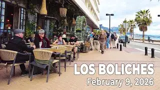 Los Boliches Fuengirola February 9, 2026 Walking Tour Malaga Costa del Sol Spain [4K]
