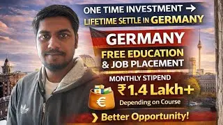 Germany Settle ಆಗ್ಬೇಕಾ? 🇩🇪 | 12th pass students | Free Education & Job | Ausbildung 